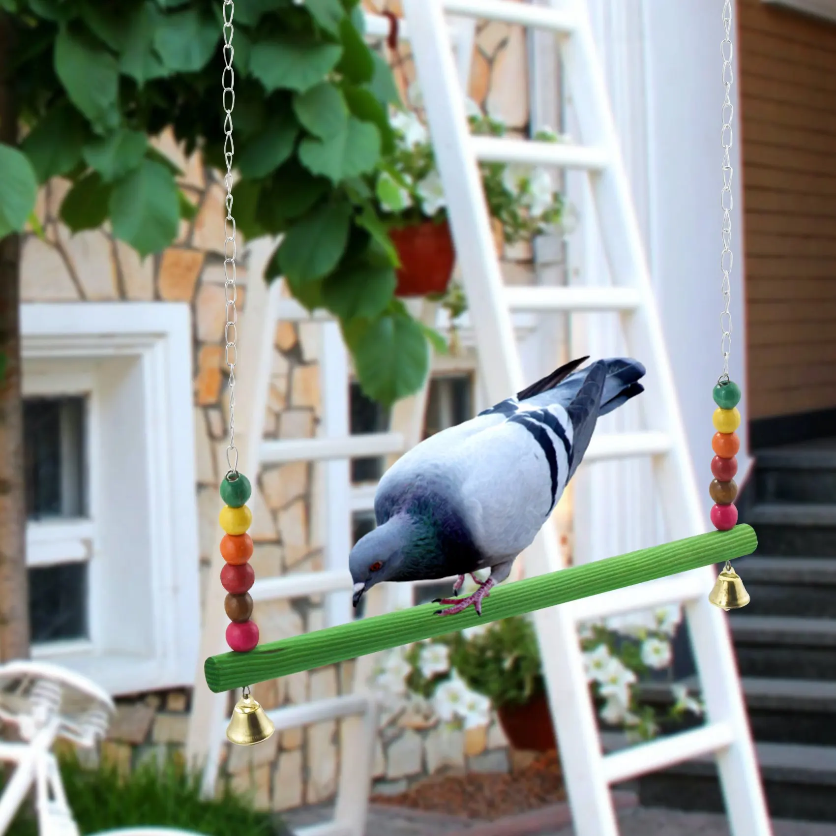 ABKW-Chicken Swing Chicken Chicken For Hens Bird Parrot Macaw Hens Swing Ladder For Hens Bird Parrot Trainning