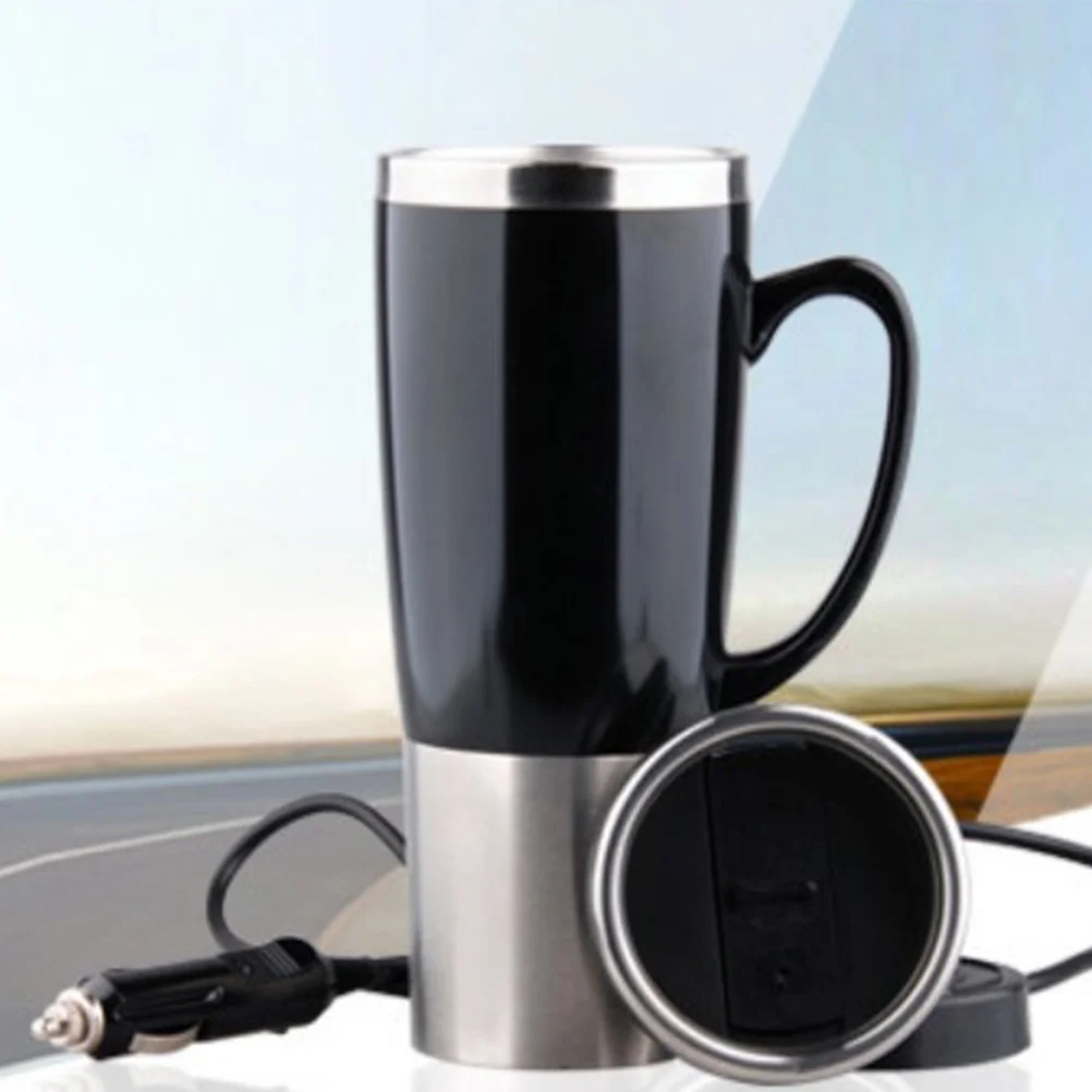 

Auto Electric Kettle Stainless Steel 401-500ml Car Water Heater Fast Boiling Cup Portable Car Coffee Tea Kettle