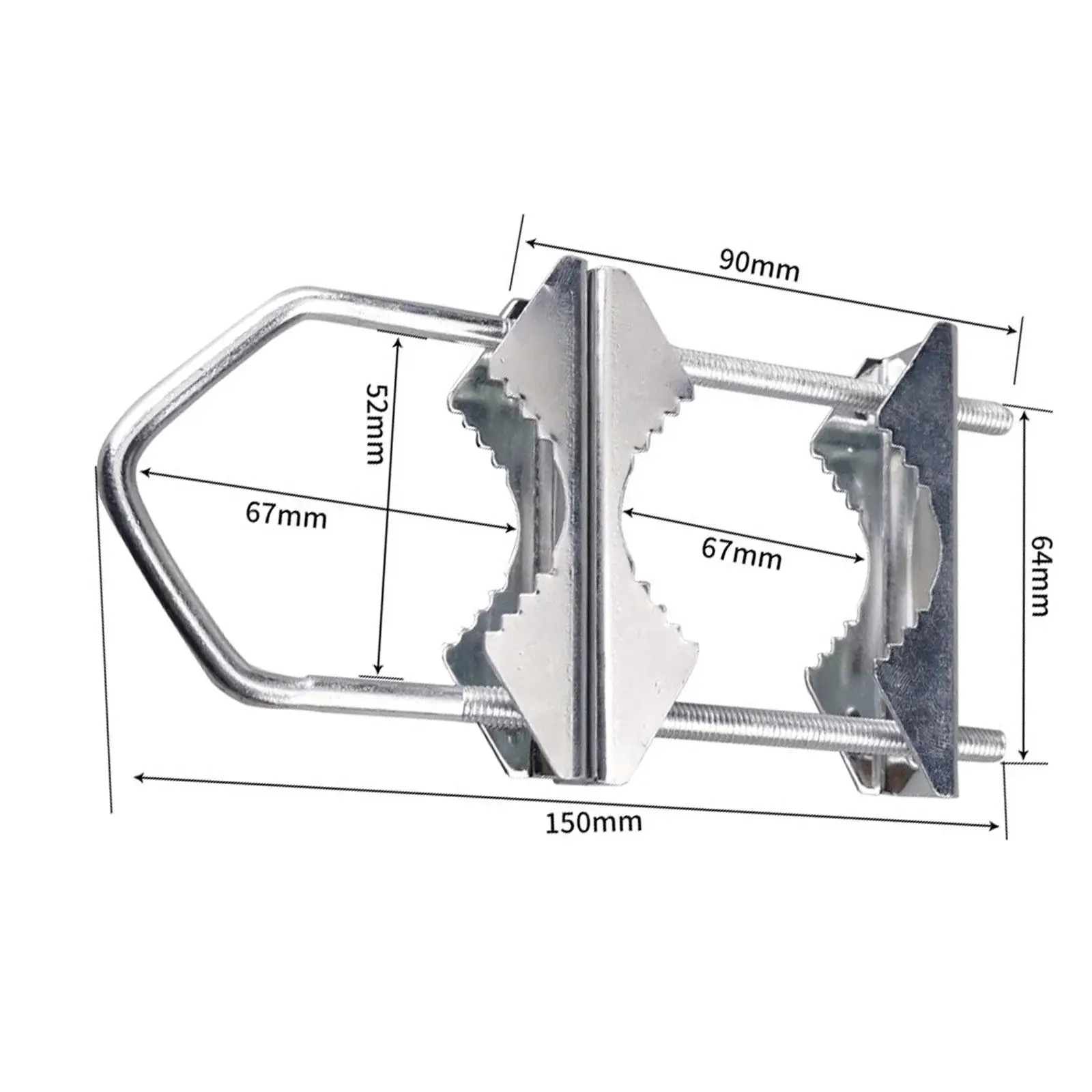 Antenna Mast Clamp for Outdoor Antenna Easy to Install Double Pipe Mounting