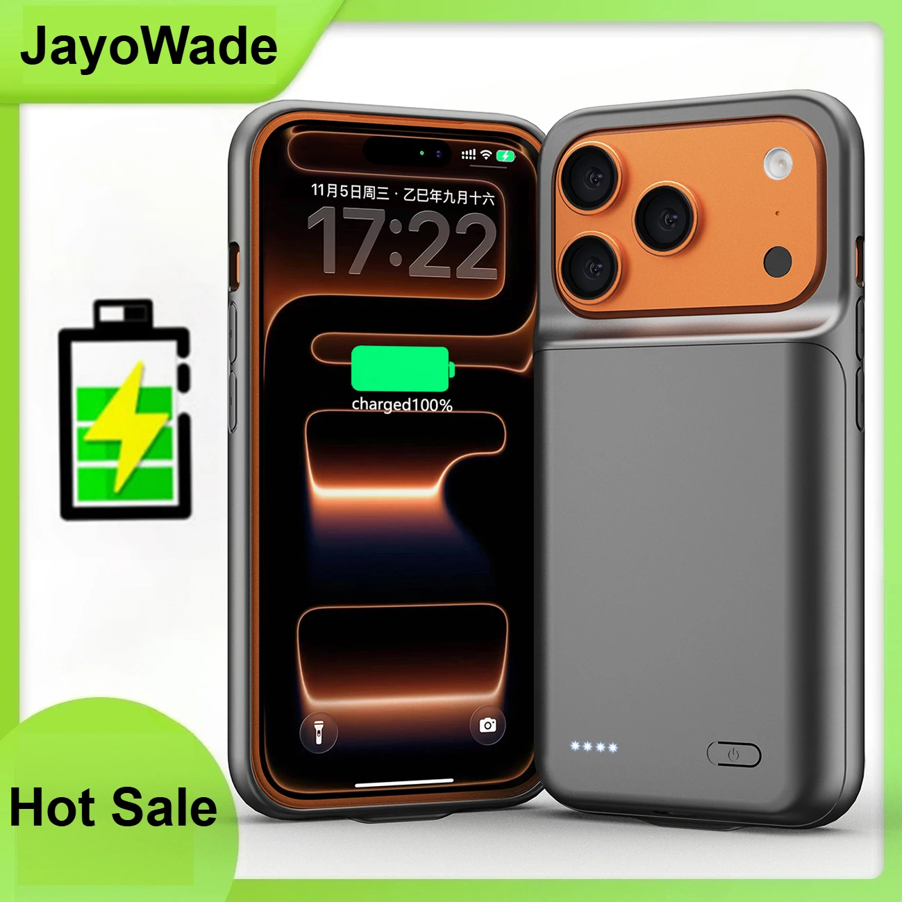 

Чехол-аккумулятор 10000 мАч для iPhone 17 Air, 16, 15, 14 Plus, 13 Mini, 12 Pro Max, 11, 6, 6S, 7, 8 – внешний аккумулятор Power Bank (чехол-батарея)