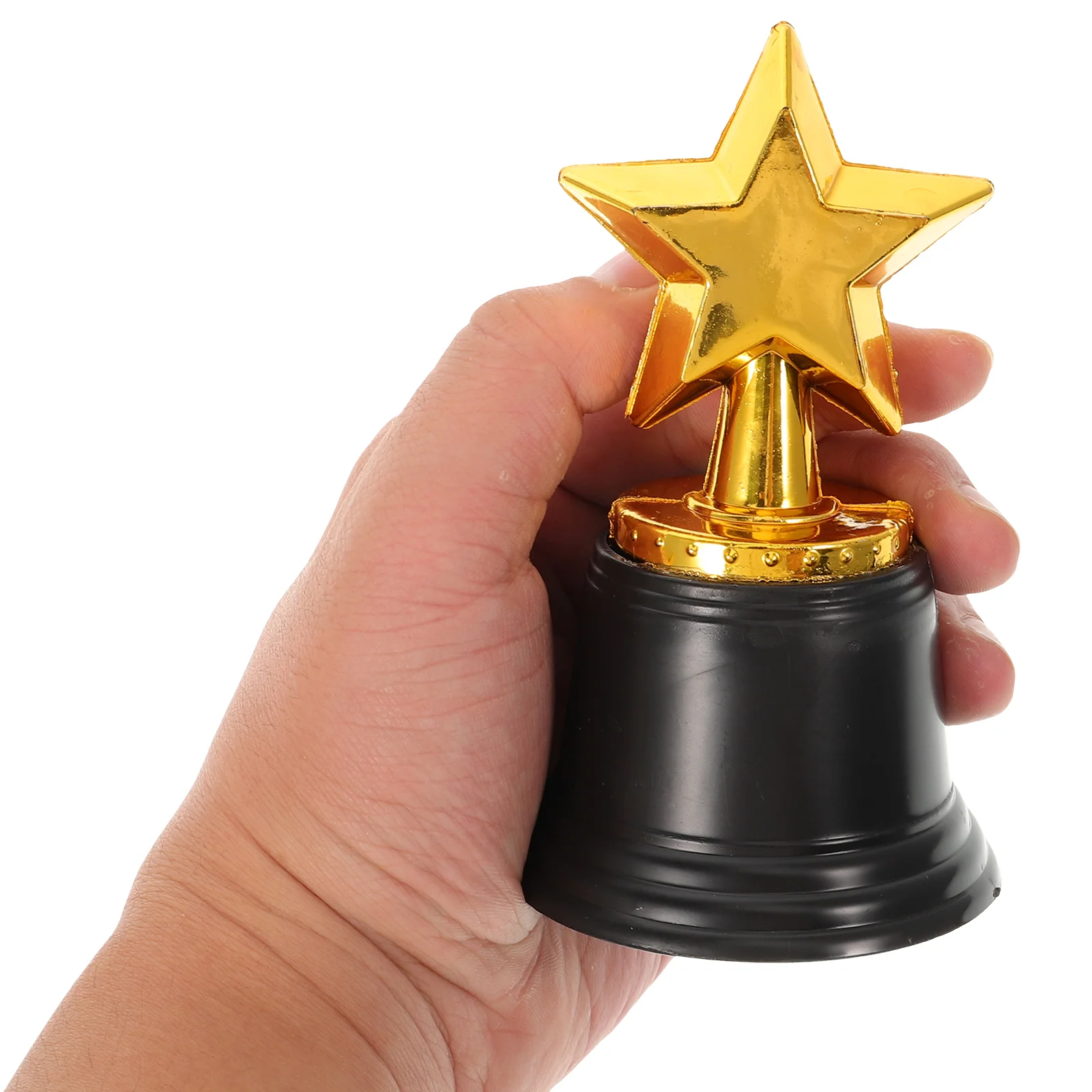 6 Pcs Funny Trophies Gold Decor Golden Trophy Football Star Award Black Kids Child