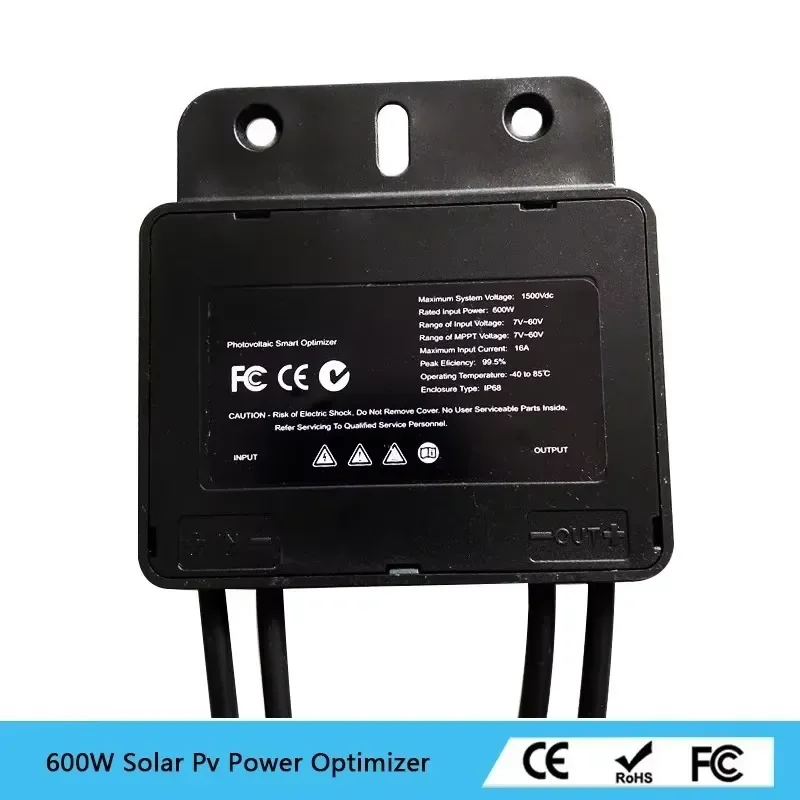 for 600W PV Module Power Optimizer High Efficiency MPPT Tracker Compatible with Most Inverters 99.99% Stability Reliable