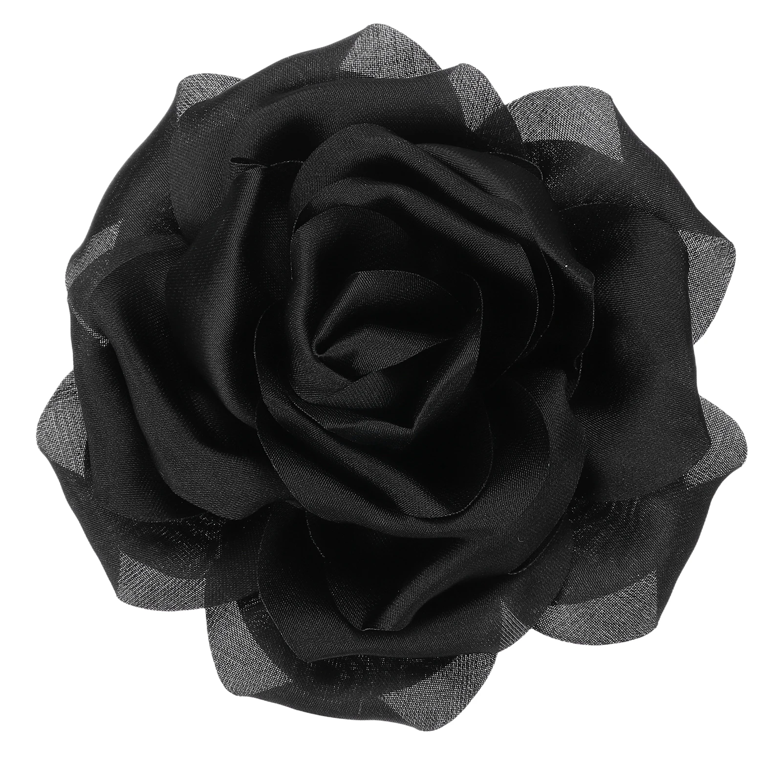 Silk Satin Flower Brooch Pin 4