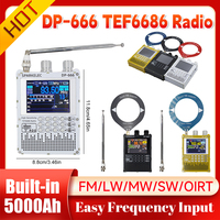 DP-666 TEF6686 High Sensitivity Full Band FM AM Short Wave Radio High Sensitivity DSP Receiver
