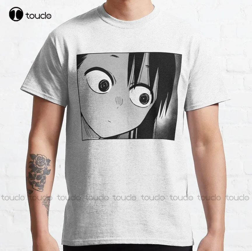 Nagatoro Eyes - Ijiranaide Nagatoro-San Classic t-shirt Mens Black Tshirt Custom Aldult Teen Unisex Digital Printing Tee Shirts