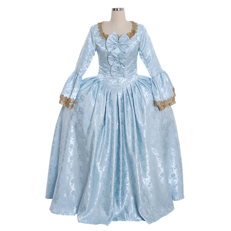 

18th Century Marie Antoinette Rococo Ball Gown Dress Adult Women Medieval Belle Dress Wedding Dress La Francaise Sack Back Dress