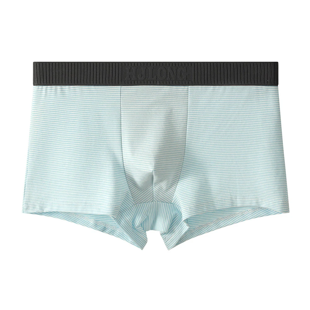 Men's Cotton Boxers with Breathable Pouch Stripe Design Underwear Briefs Offering Soft Fabric and Comfortable Fit