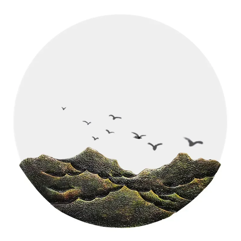 

New Chinese style wall lamp Chinese style LED Zen living room oversized 1 meter background wall stairs aisle bedroom