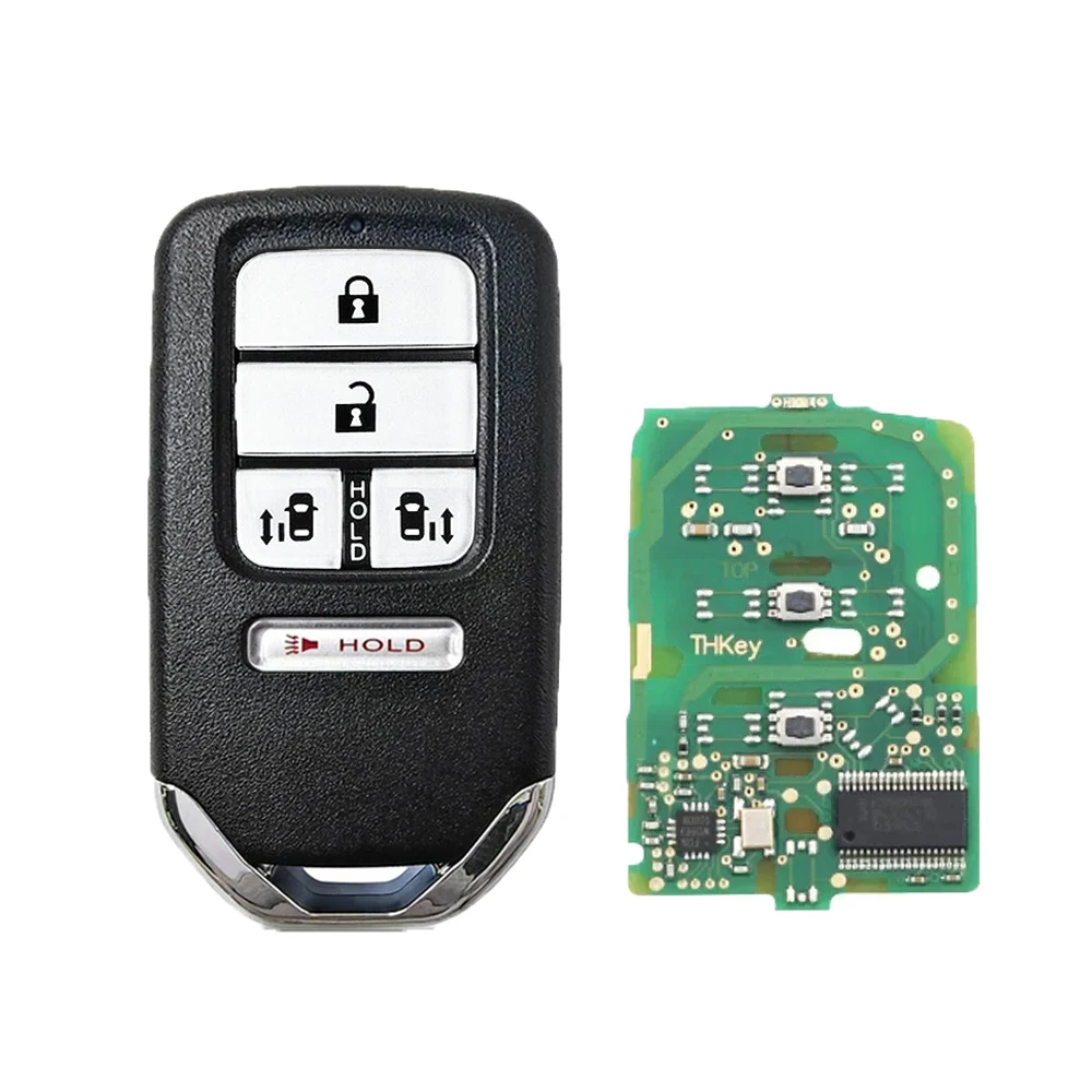 YIQIXIN 433MHz ID47 Chip Remote Car Key For Honda Accord Piot CR-V HR-V Jazz Civic 2016 2017 2018 2019 2020 FCCID KR5V2X