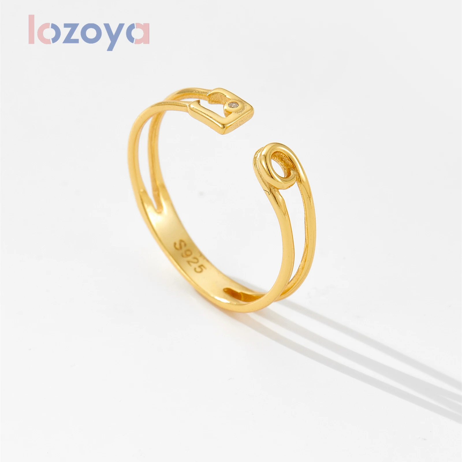 Lozoya 925วงกลมเงินสเตอริ่ง2024ปรับได้แหวนปรับขนาดได้ผู้หญิงที่เรียบง่ายปาร์ตี้ครบรอบวันเกิดแม่วันของขวัญ