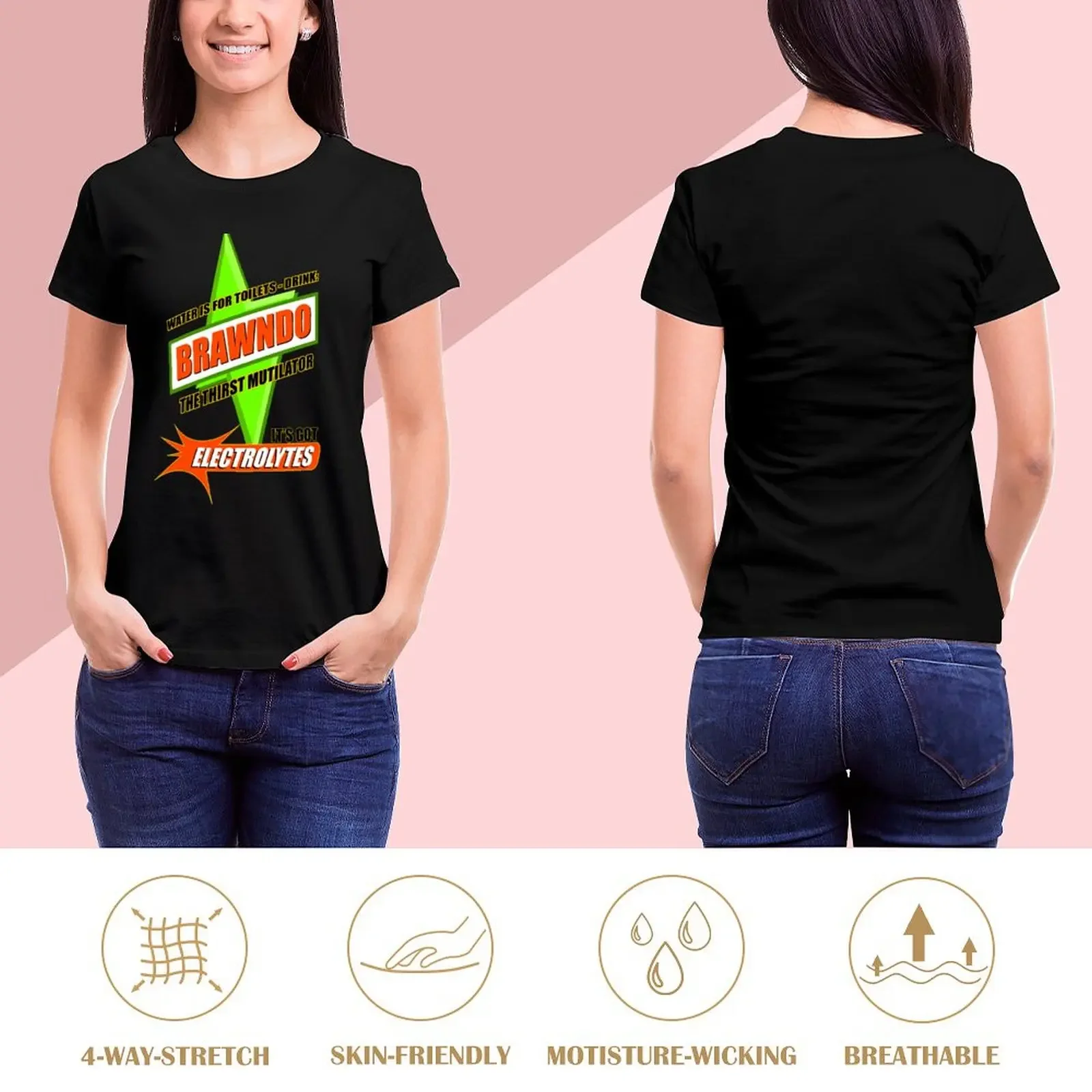 Water is for Toilets - Drink Brawndo T-Shirt aesthetic clothes cute tops Aesthetic clothing black t-shirts for Women