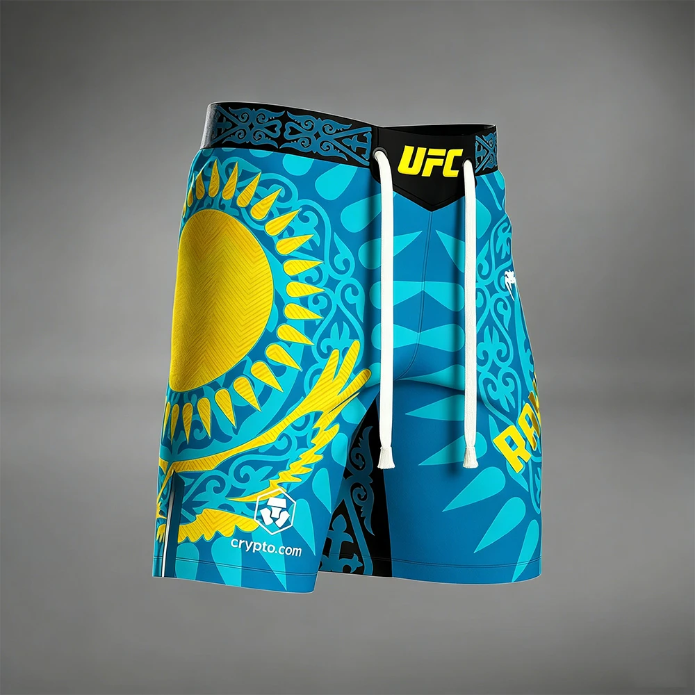 

2026 New UFC Shavkat Rakhmonov Fighting Night Boxing Shorts Men MMA Oversized Breathable Speed Drying Fighting Jujutsu Shorts