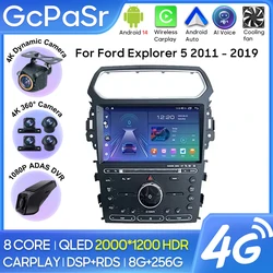 Car Radio Android 13 For Ford Explorer 5 2011 - 2019 Multimedia Player Navigation GPS Stereo Android Auto 5G Wifi Video No 2din