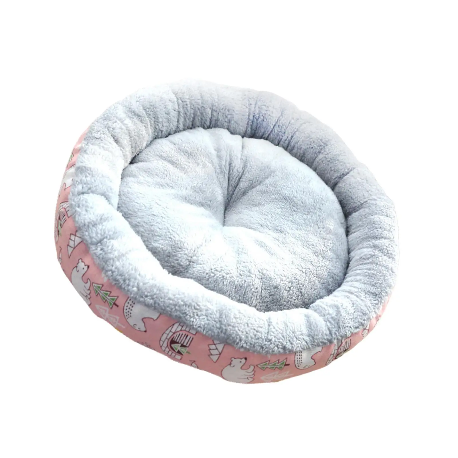 

cat Bed Sleeping Mat Indoor Kitty Kennel Durable Calming Pad 45cm Round Soft Plush Pets bed cushion for Rabbit Puppy Kitten
