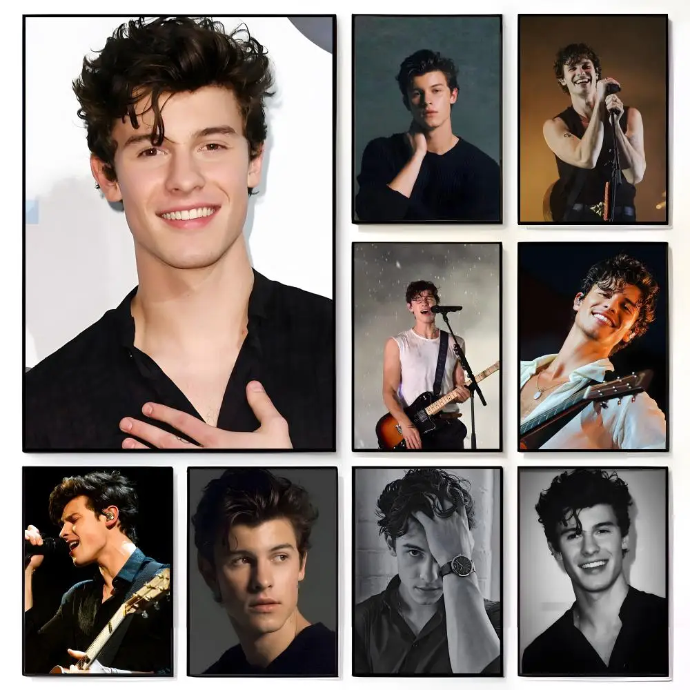 s-Shawn Mendes Poster American Film Mural Home Childrens Room Wall Decor Print