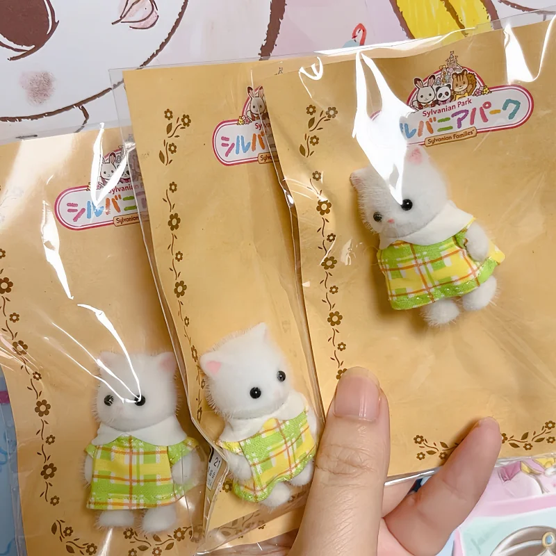 Hot New Arrival Sylvanian Families Animeplayground Limited Rabbit Baby Persian Cat Baby Flocking Doll Collect Toy Birthday Gifts