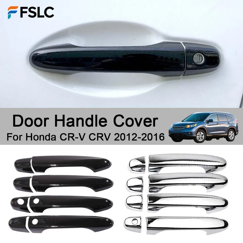 

Car Decoration Door Handle Cover For Honda CR-V CRV 2012-2016 Chrome Silver Glossy Black Cars Accessories Styling Upgrade