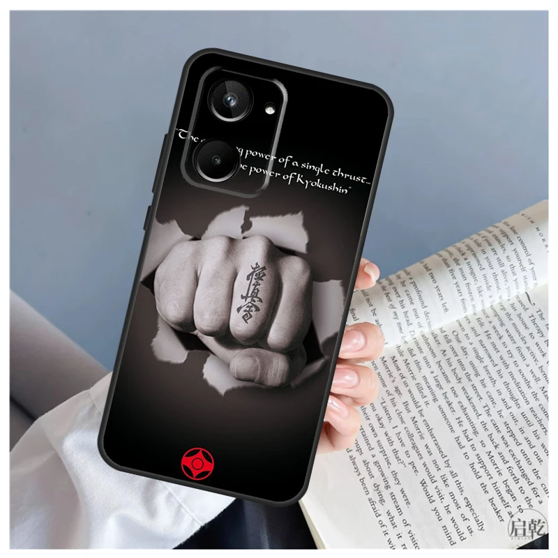 Kyokushin Karate Symbol Case For Realme GT8 GT7 Pro 10 11 12 13 14 15 16 Pro Plus C65 C67 C63 C61 C55 C53 C51 C71 C75