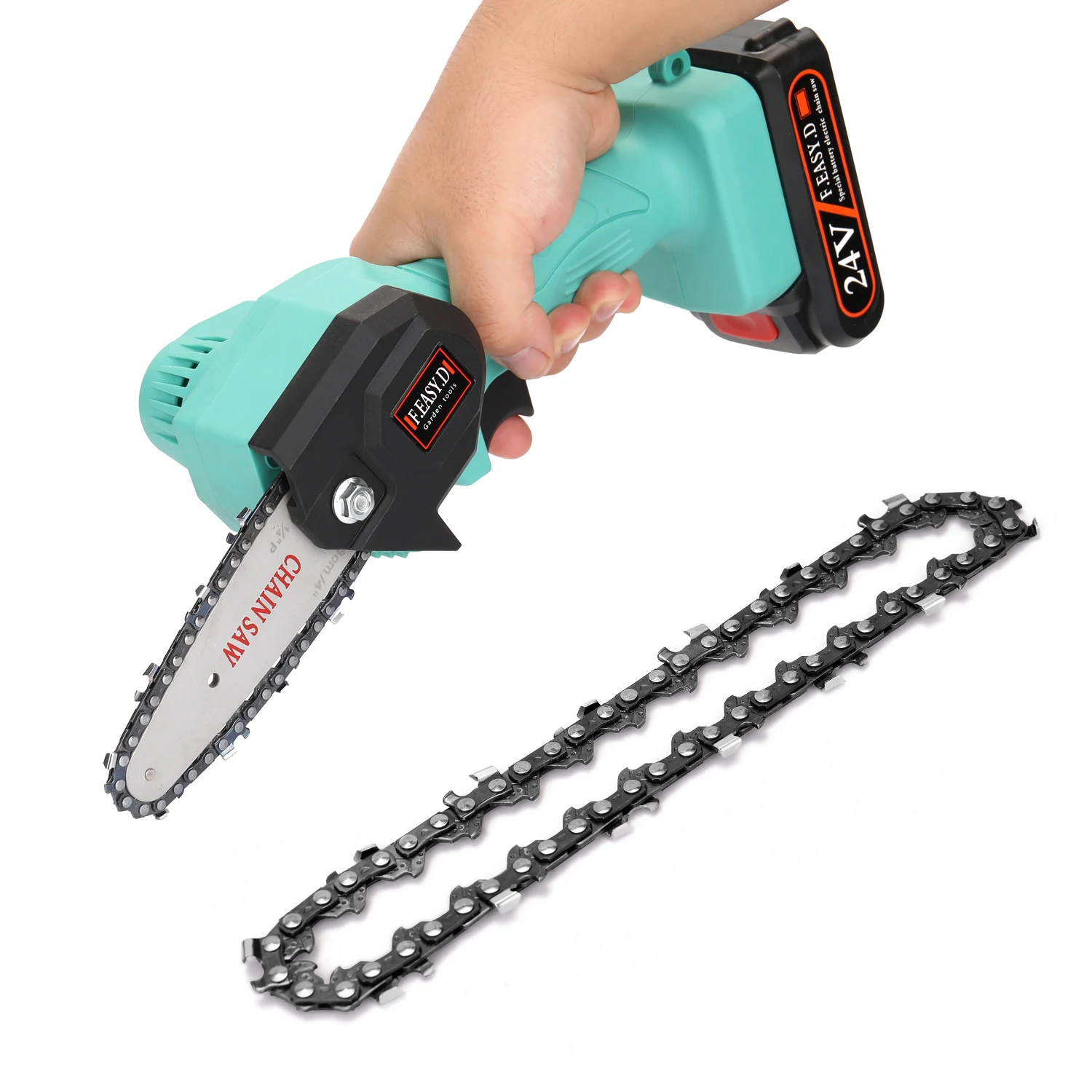 6 Inch1/2pcs Mini Chainsaw Chain Set Cordless Electric Saw Chain Wood Branch Cutting Sharp Chains Blades Replacement