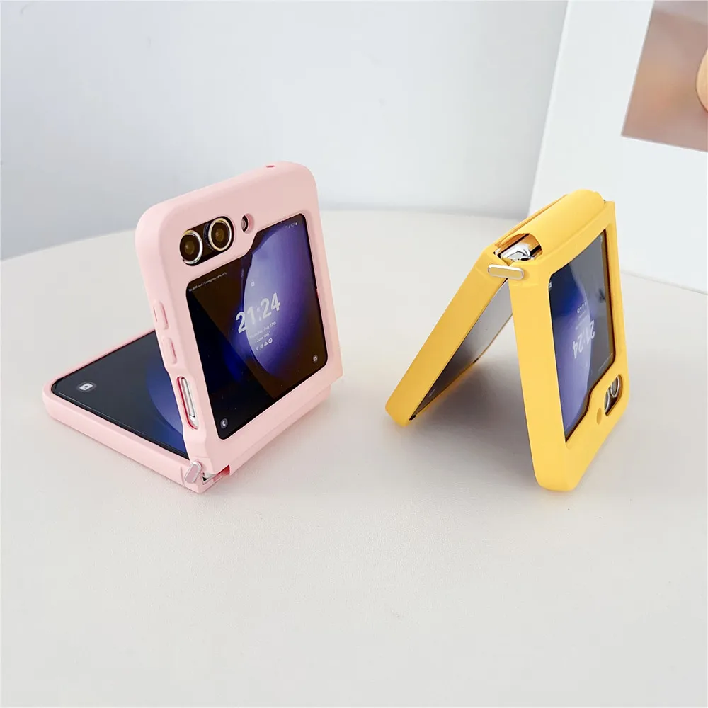 Koreanische Luxus Soft Edge Anti Slip Soft TPU Handy hülle für Samsung Galaxy Z Flip5 Hülle für Galaxy Z Flip5 Hülle Z Flip5 5 Capa