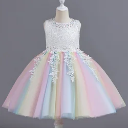 BX8991 Children Clothes Kids Clothing Girls Dresses Sequined Princess Dresses Birthday Party Dresses For Kids Girls