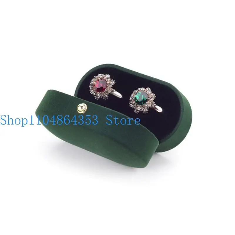 

652F Бархатная коробка для колец Коробка для колец Коробка для витрины Коробка для свадебных обручальных колец