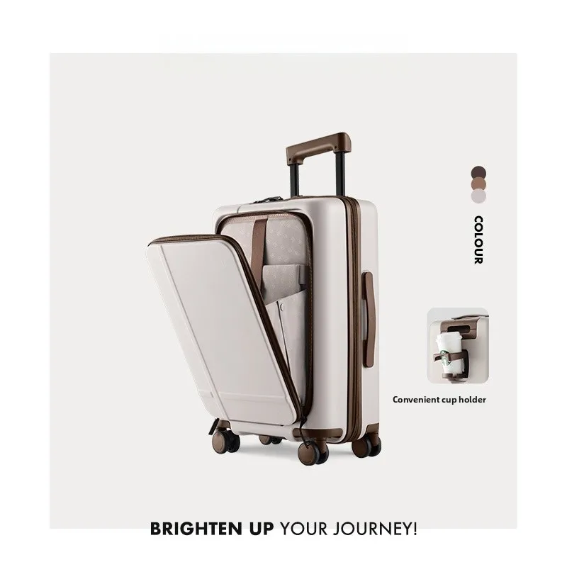 

90 Points Fashionable Travel Suitcase 20 Inch Pull Rod Carry-On Bag for Men And Women Lightweight Travel Password Lock Wheel ...