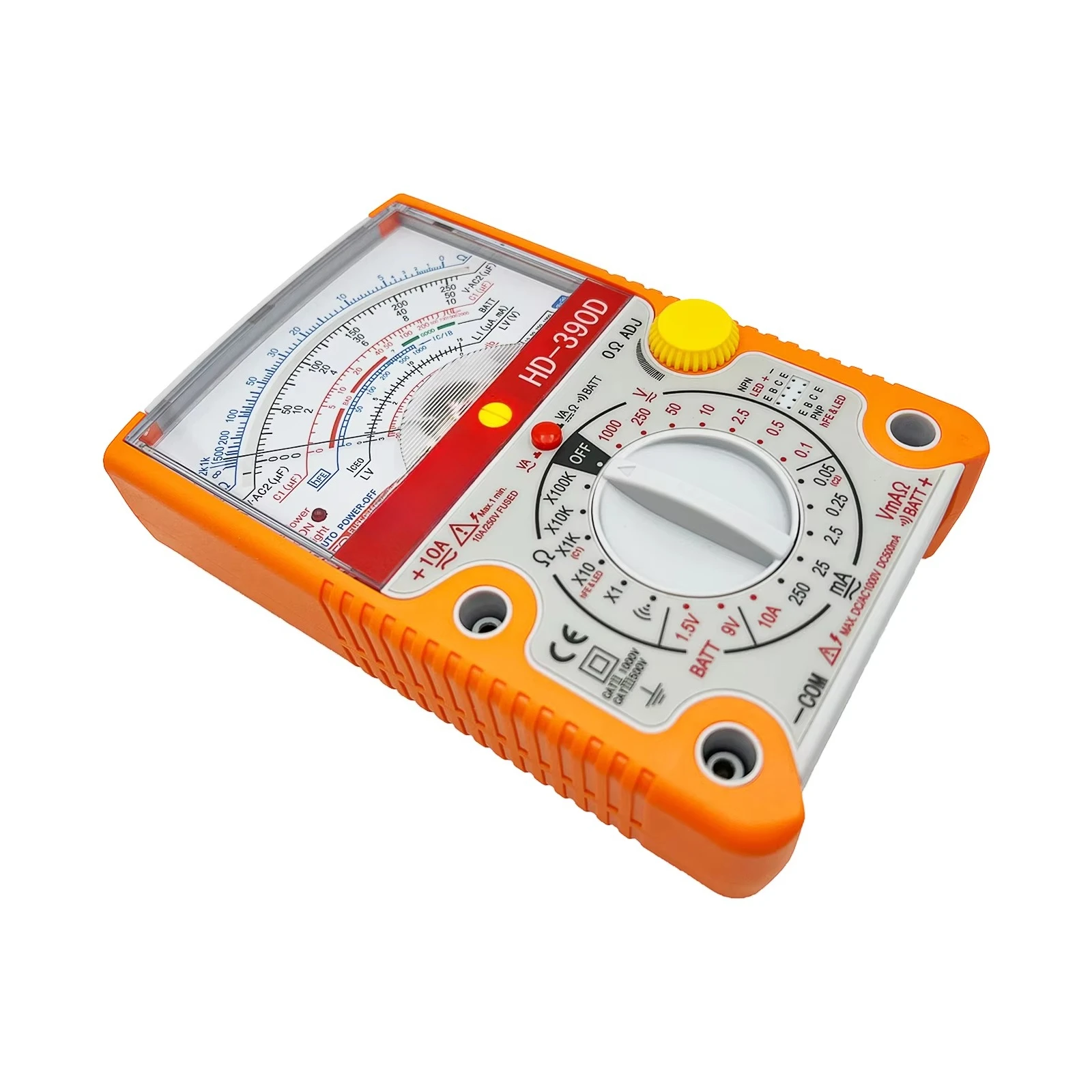NEW  HD-390D Analog Multimeter High Precision Mechanical Electrician Home Maintenance Pointer Multimeter AC/DC Current