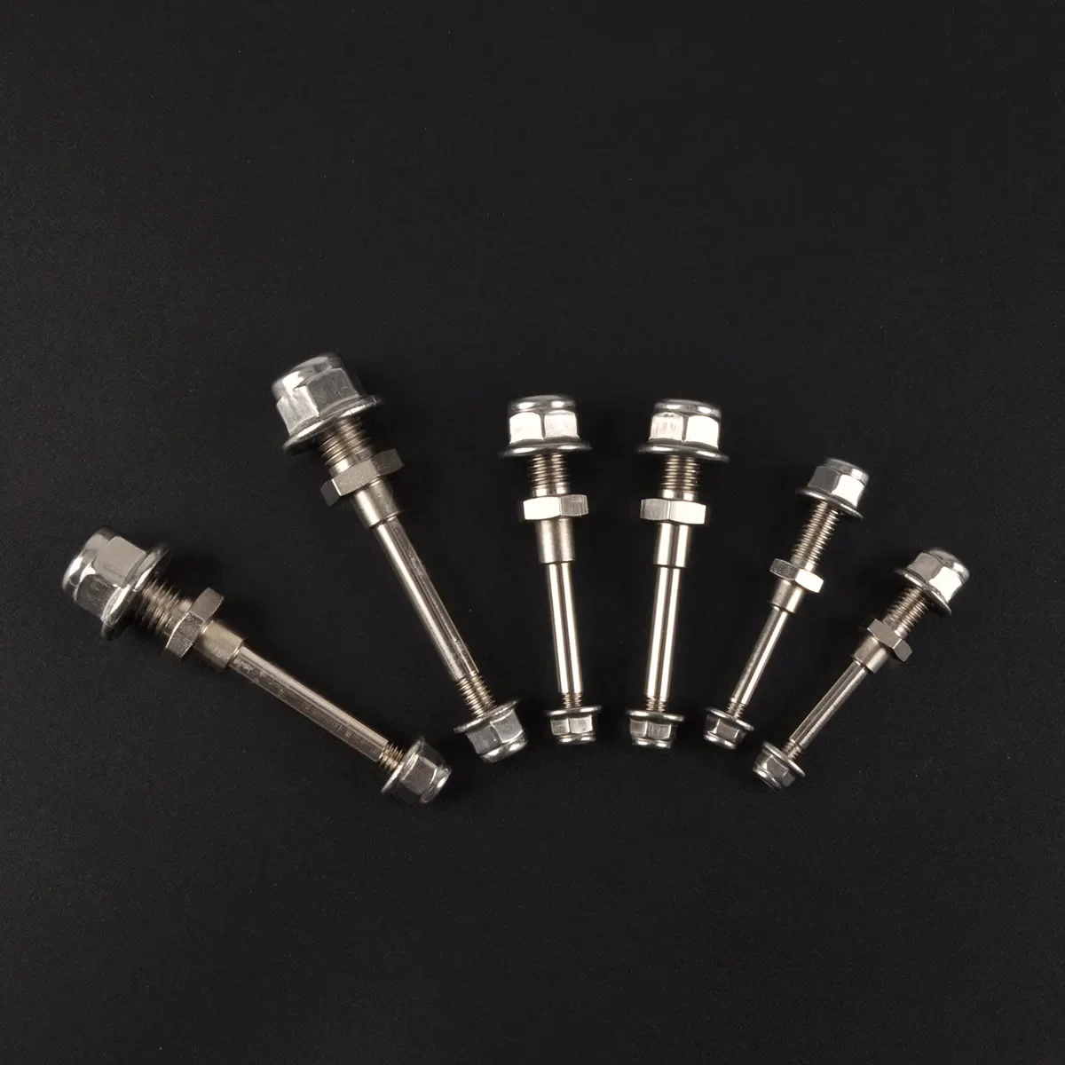 1 jeu d'essieux de roue, arbre en acier avec écrous d'arrêt, diamètre 4/5/6/MM, ensemble de train d'atterrissage, filetage M6/M8/M10, pièces de rechange pour modèle d'avion RC