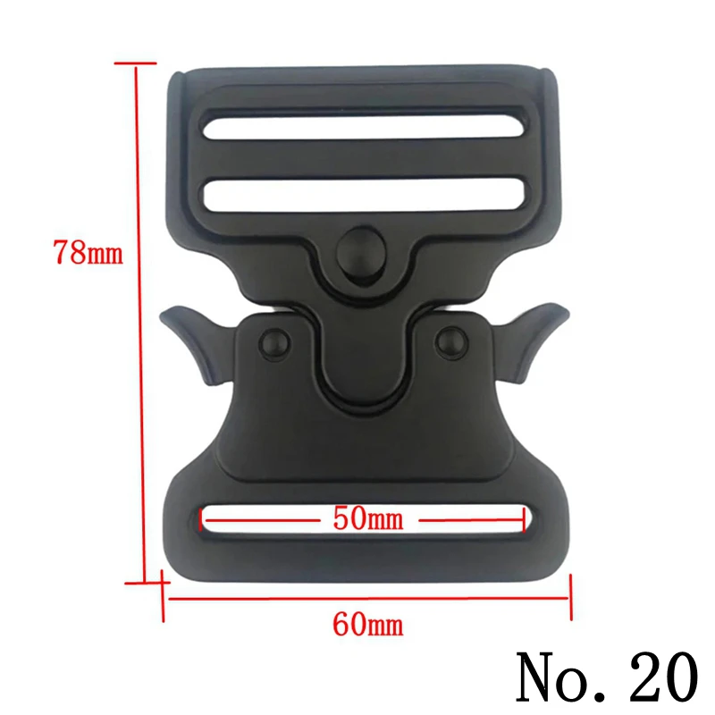 25/32/38/50/52mm Taktische Gürtelschnalle Schnellverschluss Zubehör Metall-Verschluss für Herrengürtel Taschen Ersatzschnalle DIY Gürtel Tasche – Detail 22