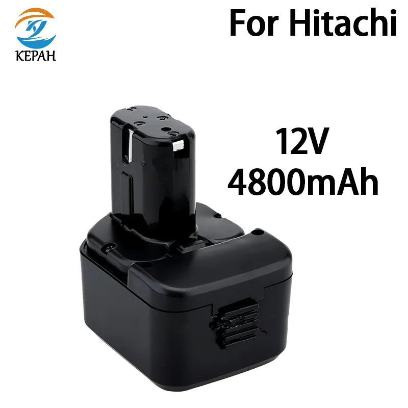 12V 4.8Ah/6.8Ah rechargeable battery, suitable for Hitachi EB1214S 12V EB1220BL EB1212S WR12DMR CD4D DH15DV C5D, DS 12DVF3