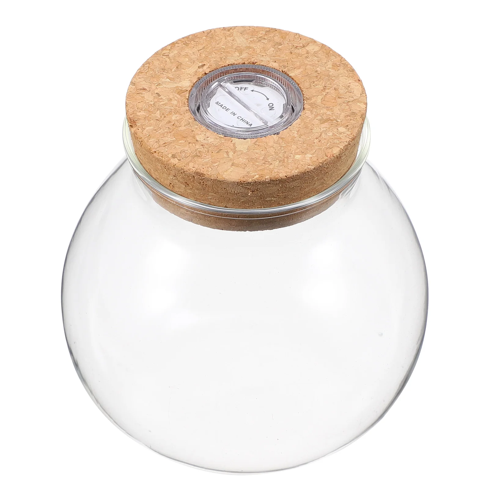 

LED Light Ecological Bottle Fish Aquarium Accessories for Tank Shrimp Ecosphere Beginner Small Desktop Insulation Bowl Glass