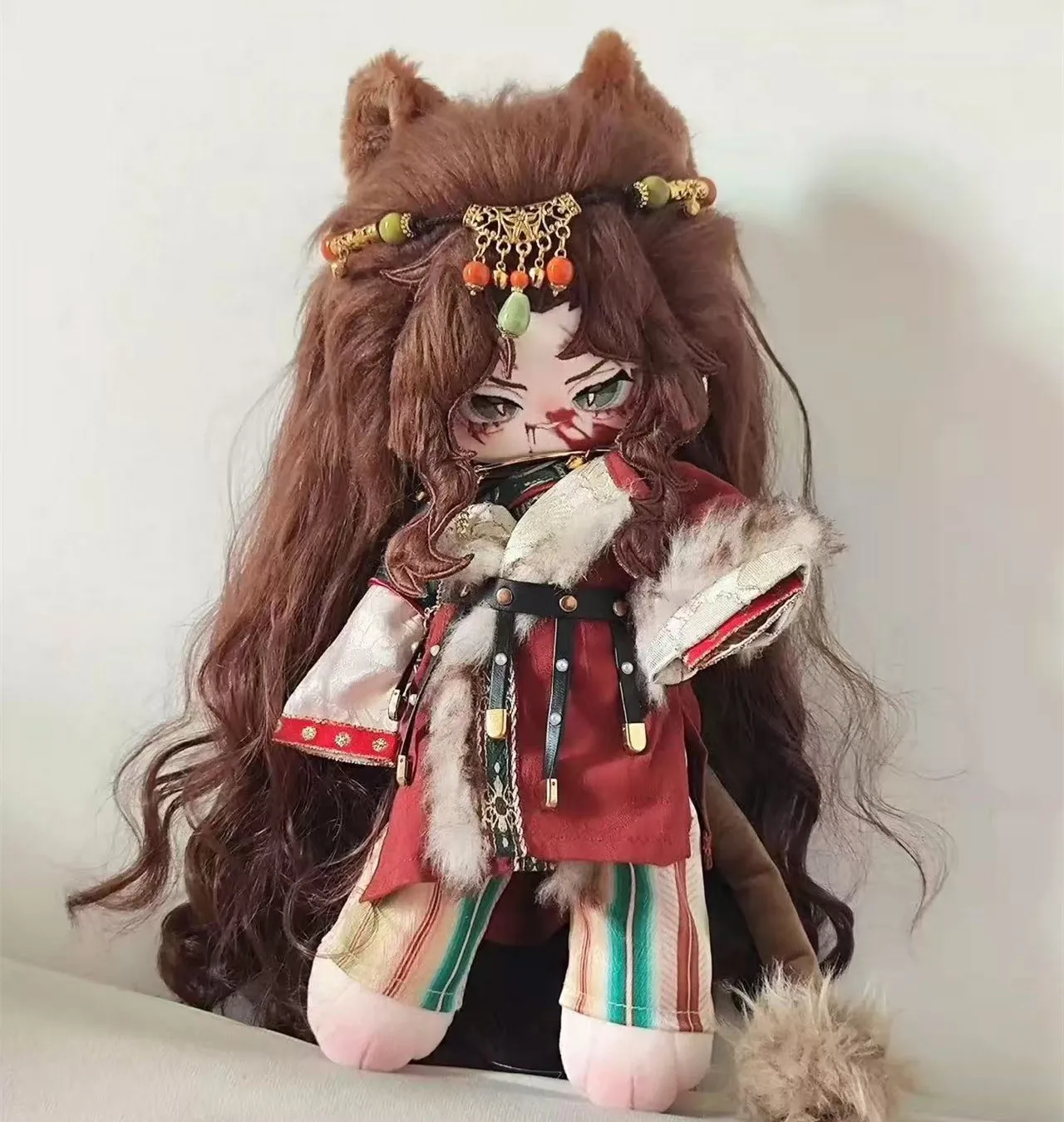 Anime No attributes Monster han dong jia Animals Stuffed 30cm Long Legs Hair  Plushie Cotton Plush Doll Body Anime Figure Toy Fo