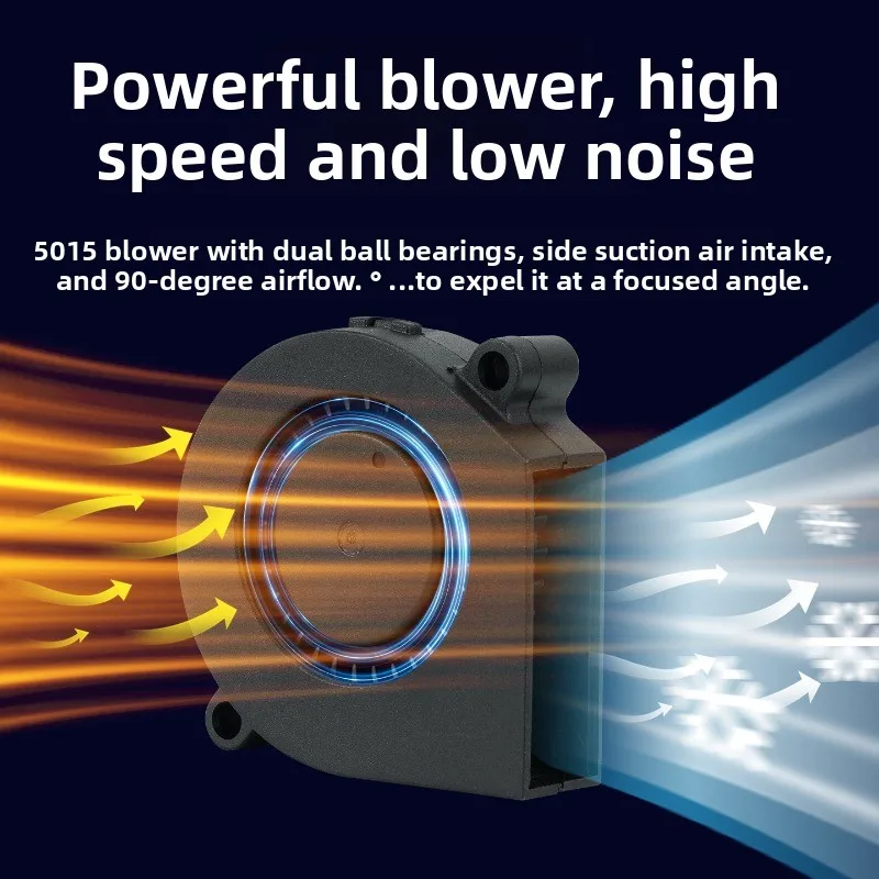 3D printing accessories are suitable for bambu lab X1/P1 series 5015 cooling blower