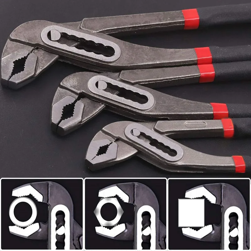 

8-дюймовые многофункциональные клещи для водопроводных труб, быстросъемные сантехнические клещи, трубный ключ, регулируемые клещи для водопроводных труб, ручные инструменты