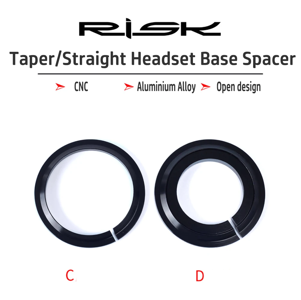 Risk Straight/Taper Headset Base Spacer Mountai Road Bike 1.5inch/ 28.6mm Fork  Bicycle Parts