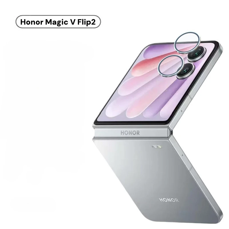 For Honor Magic V Flip2 アルミニウム合金ガラスカメラレンズプロテクター Honor MagicV FLIP2 VFlip2 背面ステッカー保護フィルム