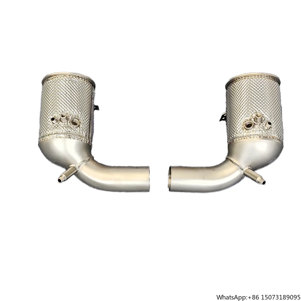 Downpipe de Escape de Fábrica para 911 992 3.0T 2019-2024 em Aço Inoxidável para Corrida com Fluxo Livre