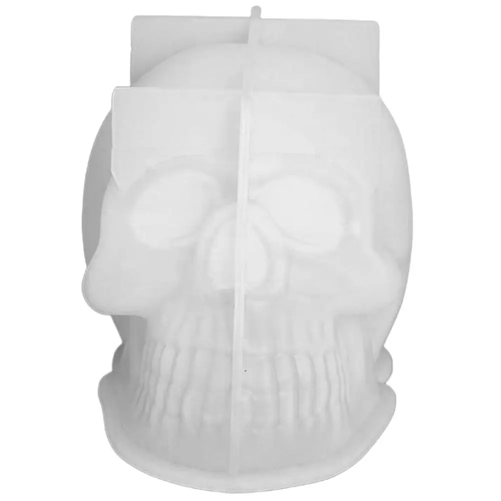 

Skull Mold Silicone Halloween Scented DIY Soap Making Durable Lightweight Practical Unique Lover Gift