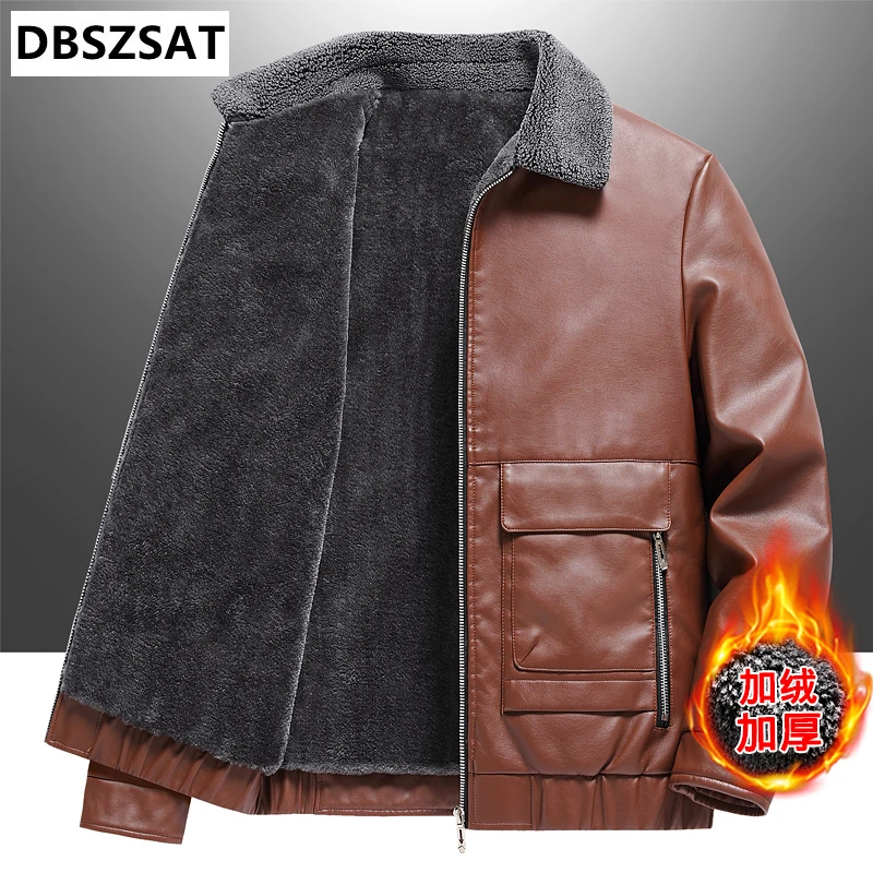 

2023 Men's PU Zipper Jackets Casual Mens Vintage Moto Faux Leather Motorcycle Jackets Fashion Jaqueta De Couro Masculina