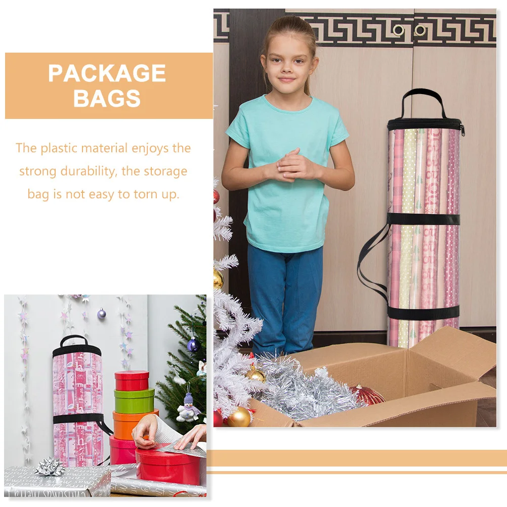 

Gift Storage Bag Premium Reusable Waterproof Dustproof Christmas Gift Pouch For Home Sundries Party Supplies Cylindrical