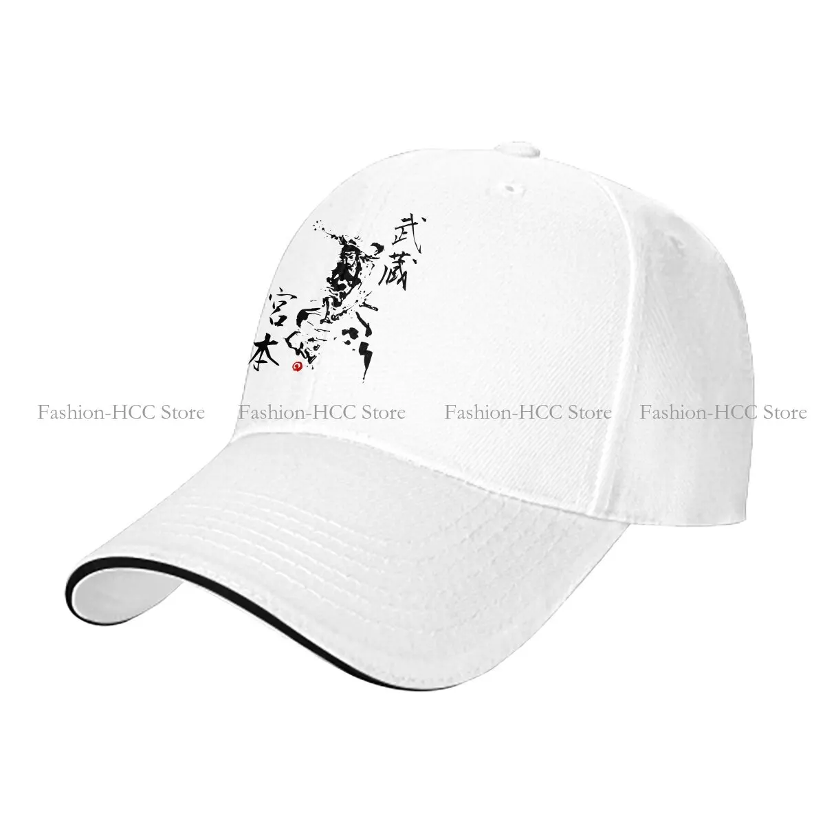 Summer Cap Sun Visor Vagabond Kanji Art Hip Hop Miyamoto Musashi Japanese Samurai Peaked Hats