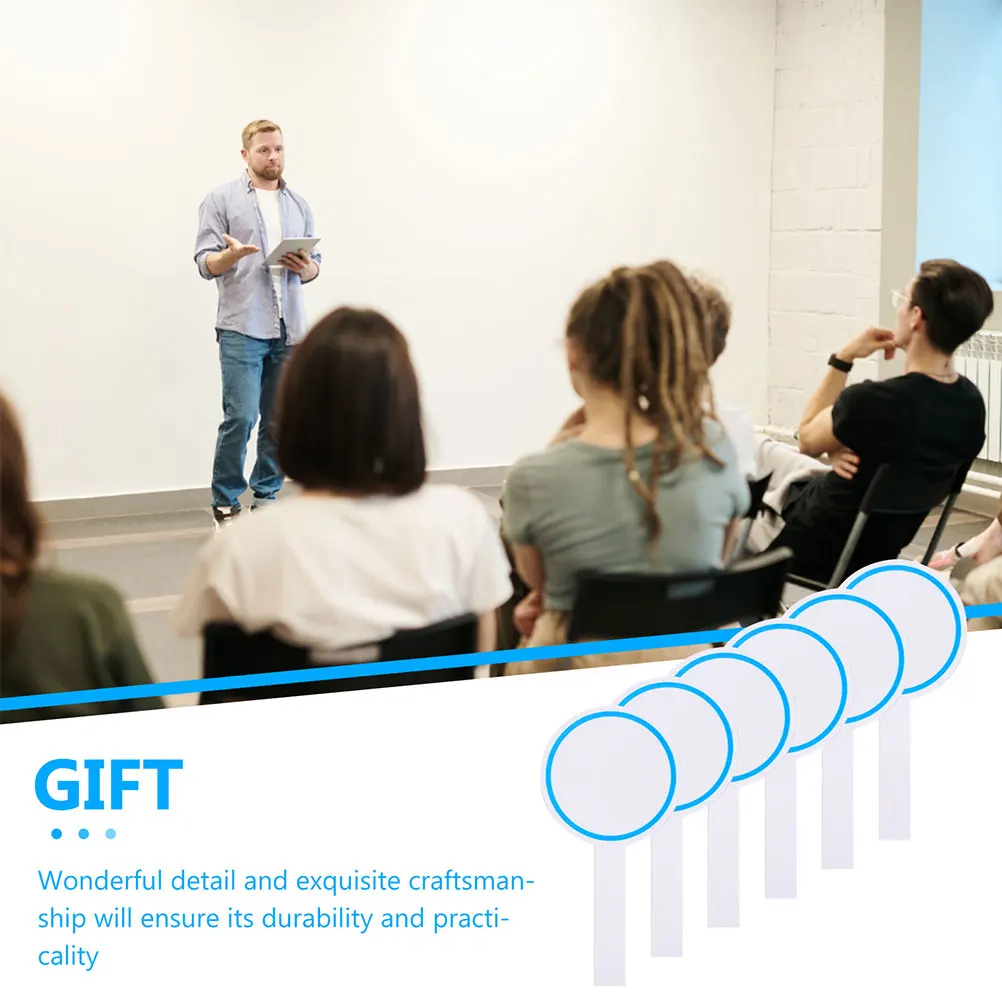 Placa de escrita portátil, 4 unidades, pás apagáveis a seco, reutilizáveis para apresentações de ensino, leilão, tarefas de licitação