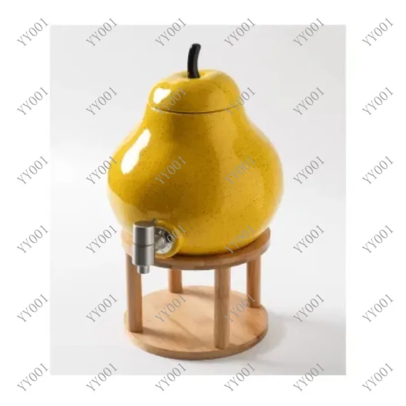 Cute Pear Shape Cold Water Kettle Large Capacity Heat Resistant Household Water Jug