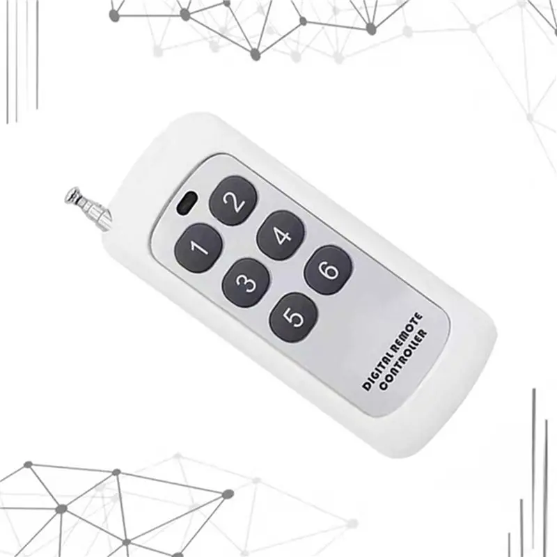 ABJF-3X 433Mhz Wireless Remote Control Learning Code EV1527 Module With Antenna ABCD 4 Button Control 1000M Long Range Opener