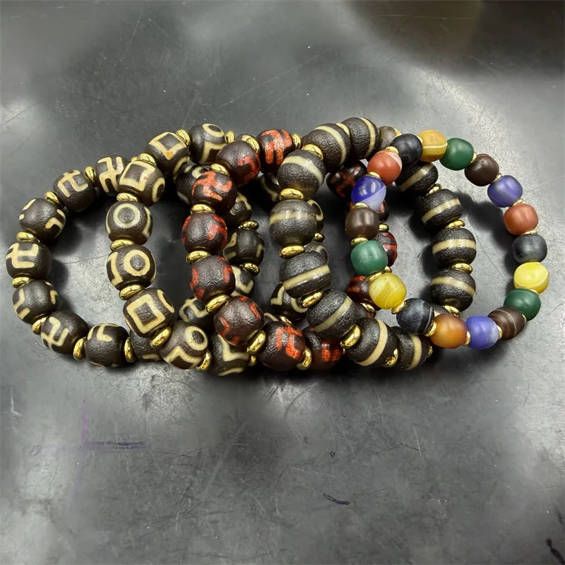Wanzi Dzi Old-Style Bead , First-Class Agate Bracelet