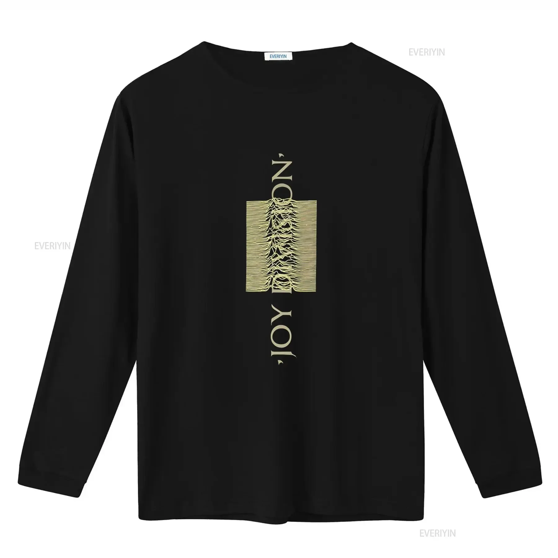 Joy Division T Shirt Blended Pulse Eco Friendly Sleeve Print Design Black Gold vintage Washed streetwear Unisex Breathable