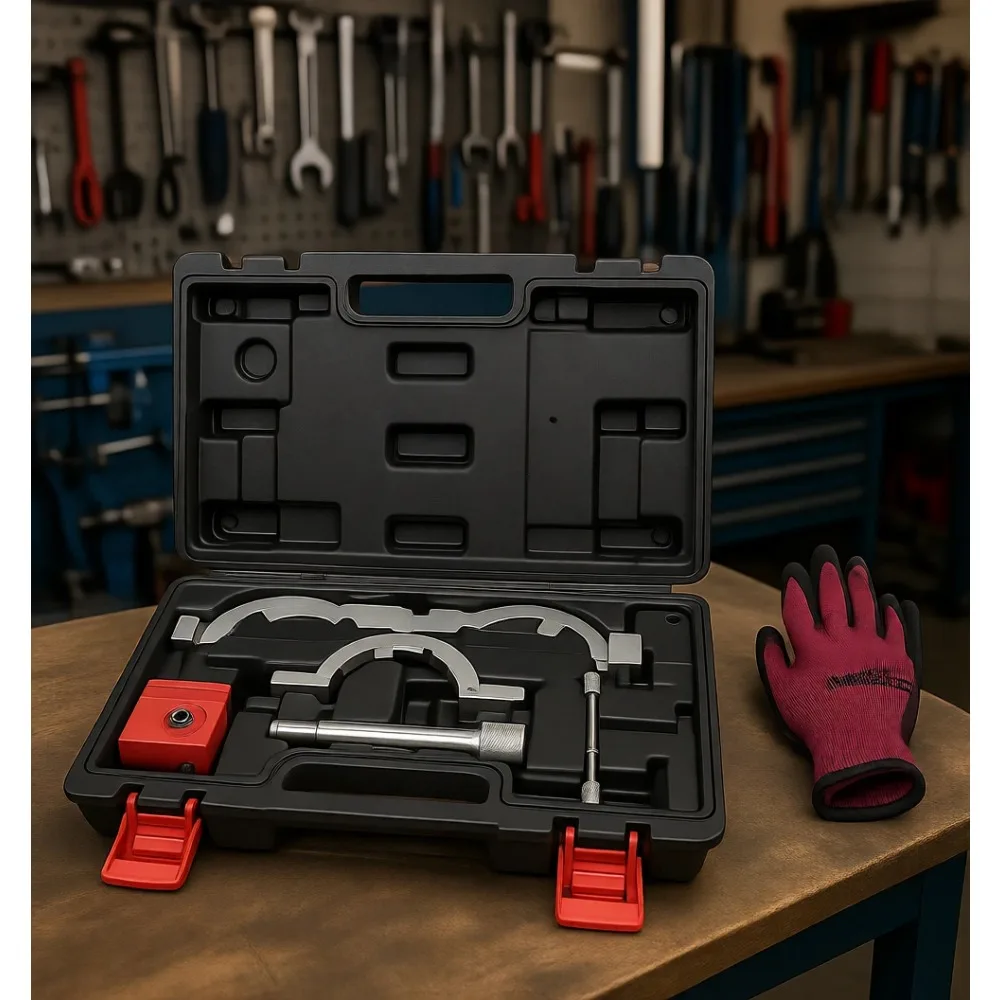 

Universal Camshaft Timing Locking Tool Kit for 1.0 1.2 1.4L Engines with Gloves