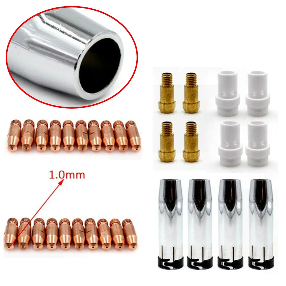 

MIG Torch Accessories Welding Contact Welding Accessories Consumables Durabilityn Welding Contact Gas Diffuser MIG Torch