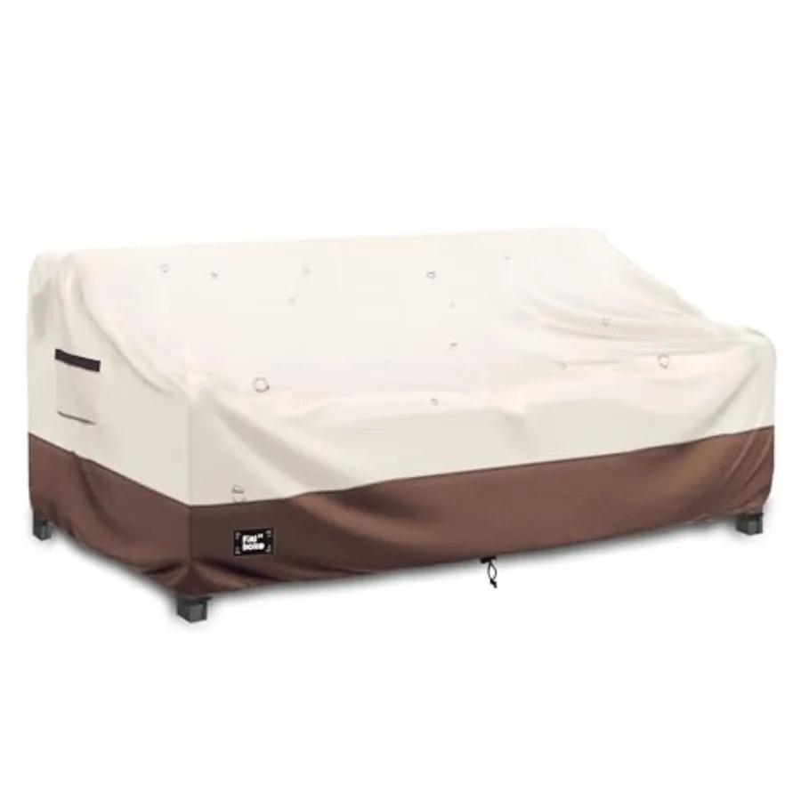 

3-Seater Outdoor Cover 76Wx32Dx31H Inch Outdoor Furniture Waterproof 100% Waterproof Heavy Duty Patio Furniture Covers Beigeand